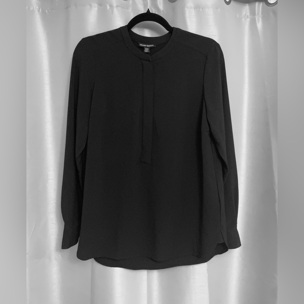 Hilary Radley Elegant Black Blouse